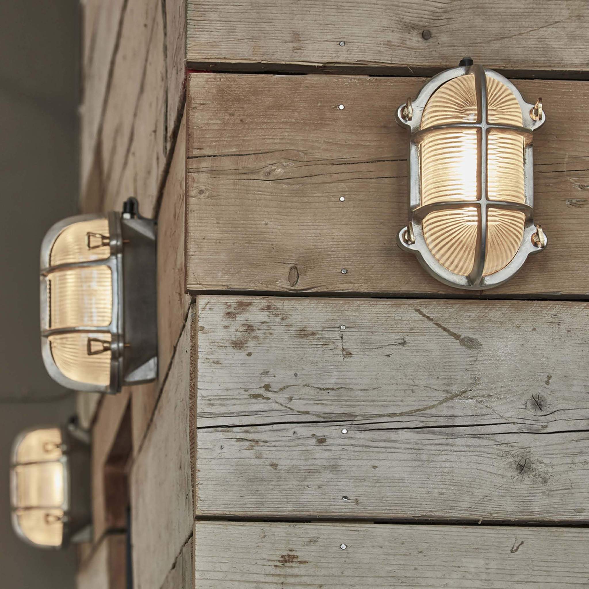 Product photograph of Industville Bulkhead Outdoor Bathroom Oval Light - 6 Inch In Gunmetal Back Wiring from Olivia's.