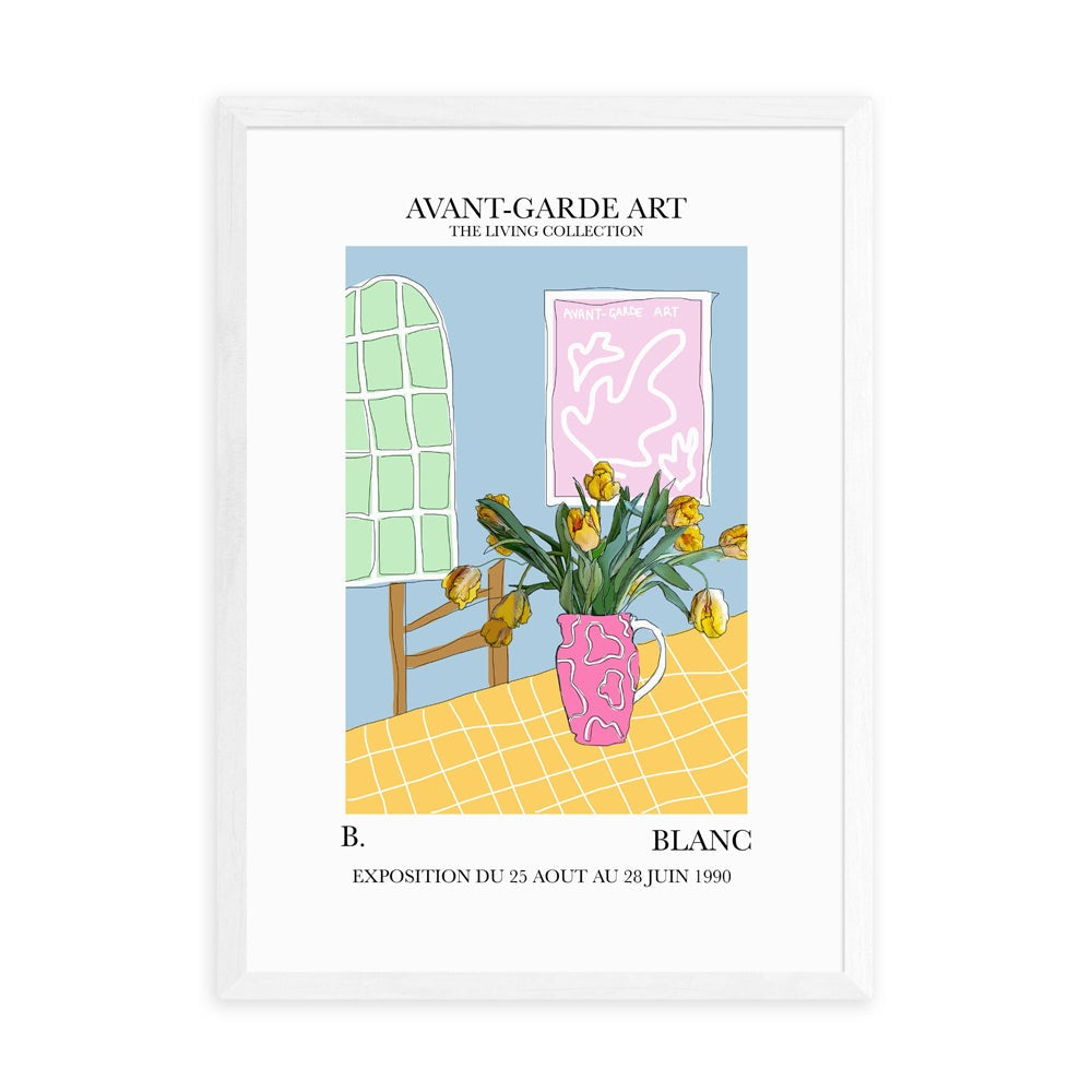 Product photograph of French Kitchen By Blanchouse Uk - A2 White Framed Art Print from Olivia's.