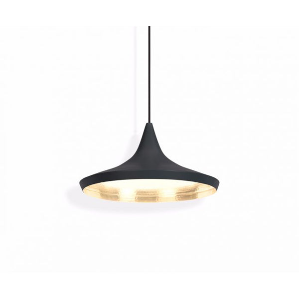 Product photograph of Tom Dixon Beat Wide Pendant Black Black from Olivia's