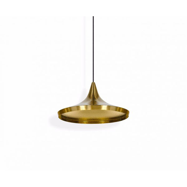 Product photograph of Tom Dixon Beat Wide Pendant Brass Brass from Olivia's