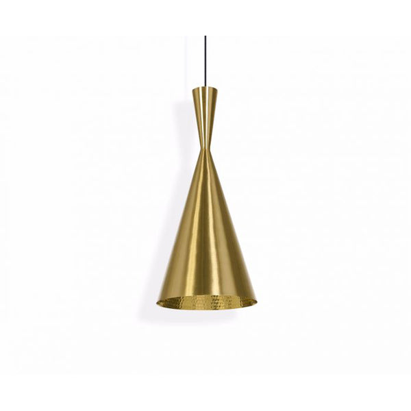 Product photograph of Tom Dixon Beat Tall Pendant Brass Brass from Olivia's