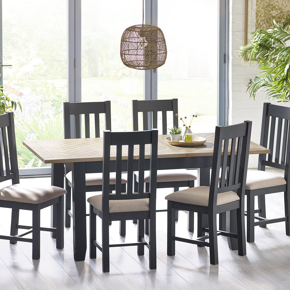 Product photograph of Olivia S Set Of 2 Borton Dining Chairs In Dark Grey from Olivia's.