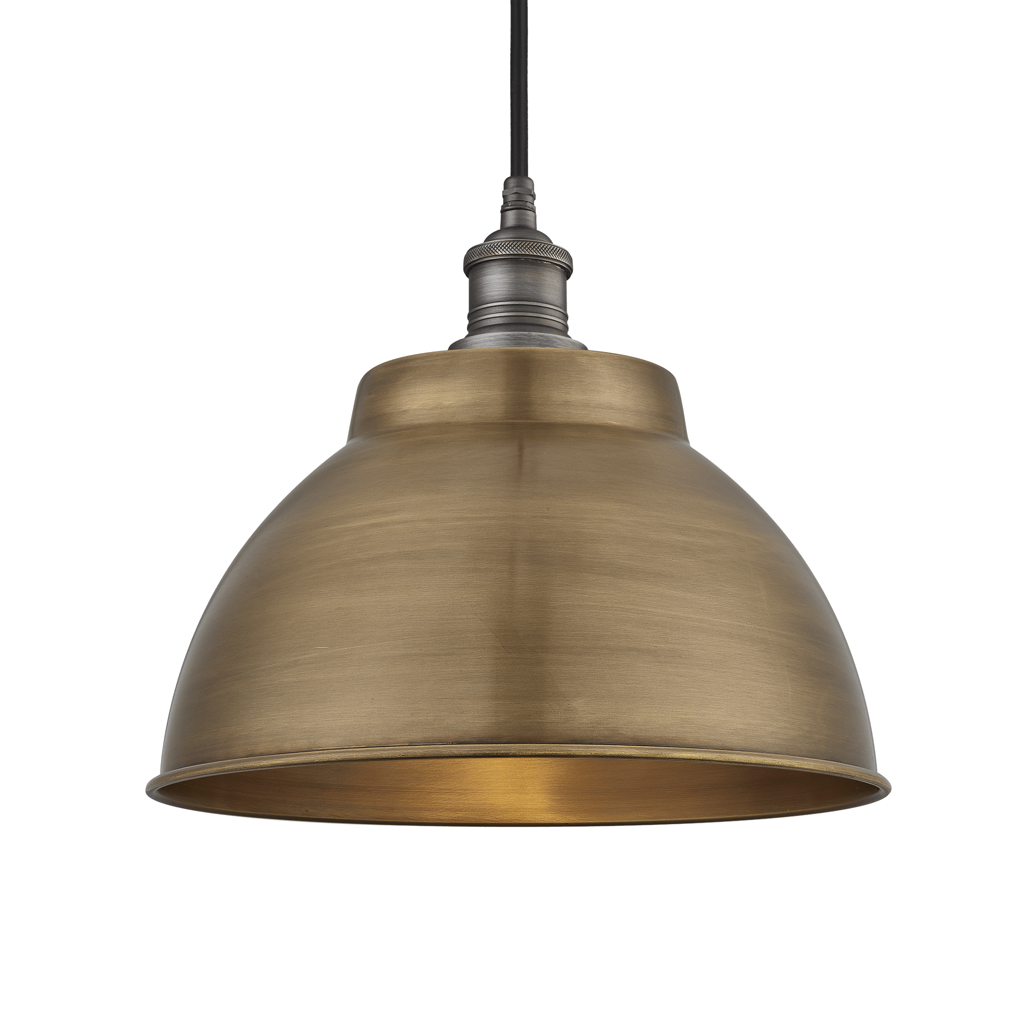 Product photograph of Industville Brooklyn Outdoor Bathroom Dome Pendant - 13 Inch - Globe And Brass Dome With Pewter Holder Pewter Globe from Olivia's.