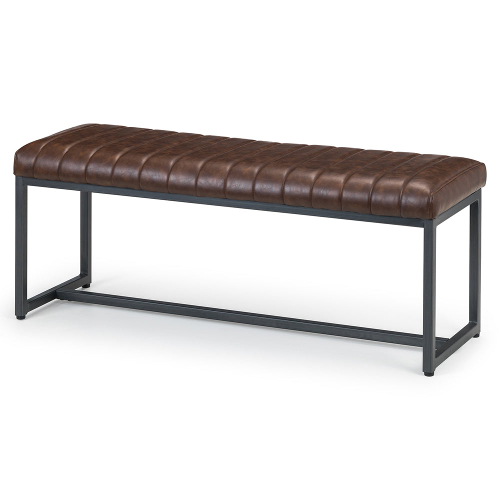 Product photograph of Olivia S Baxter Upholstered Bench In Brown from Olivia's.