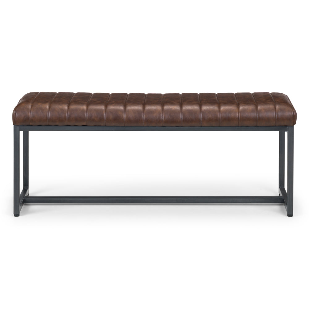 Product photograph of Olivia S Baxter Upholstered Bench In Brown from Olivia's.