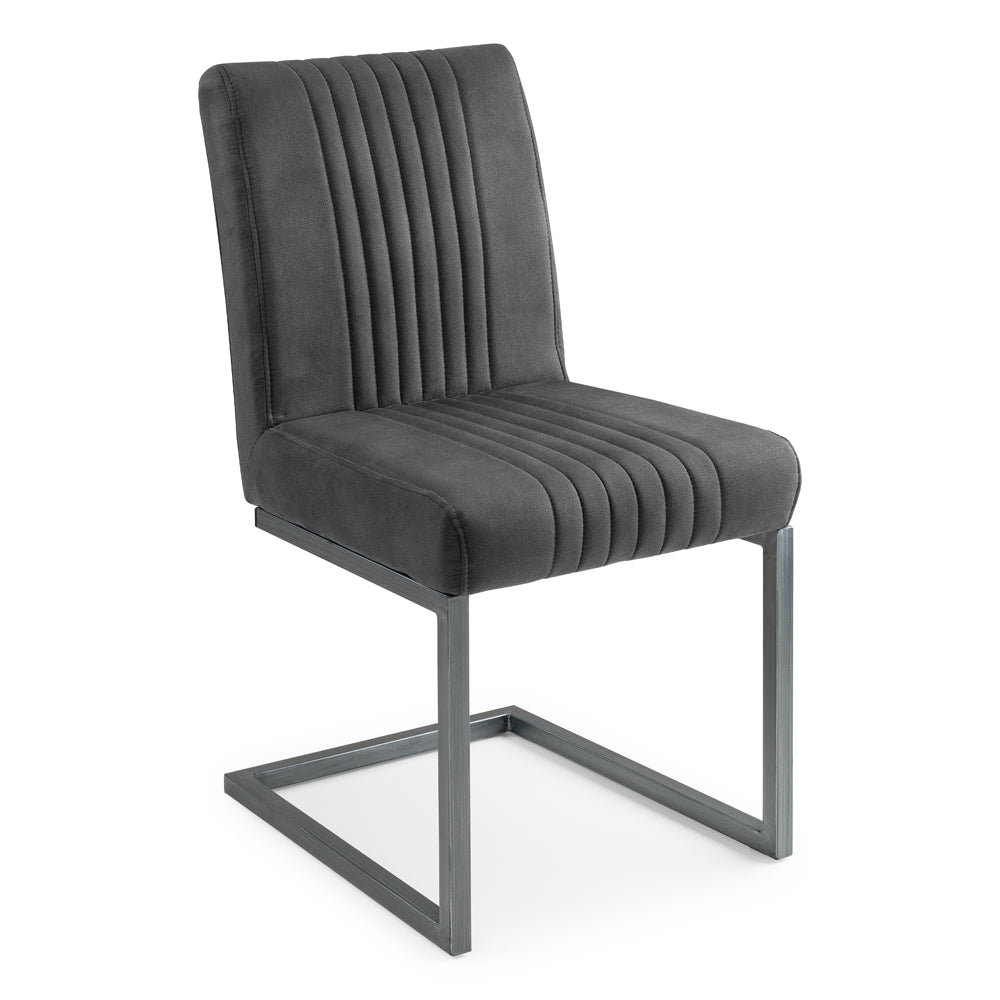 Product photograph of Olivia S Set Of 2 Baxter Dining Chairs In Charcoal Grey from Olivia's.