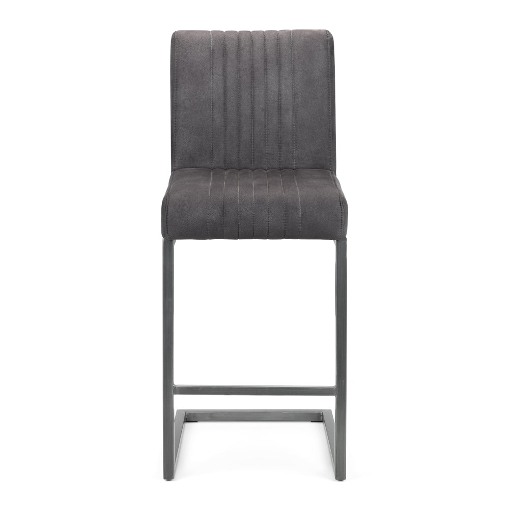 Product photograph of Olivia S Set Of 2 Baxter Barstools In Charcoal Grey from Olivia's.
