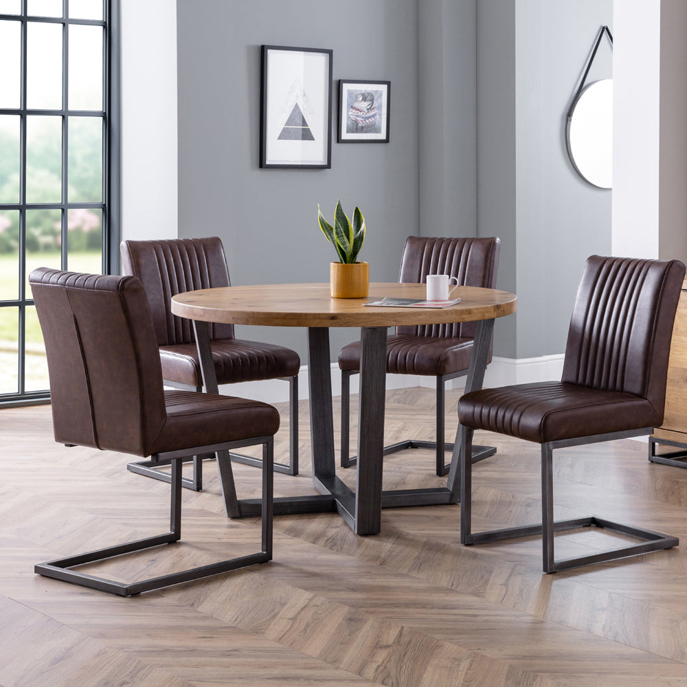 Product photograph of Olivia S Set Of 2 Baxter Chairs In Brown from Olivia's