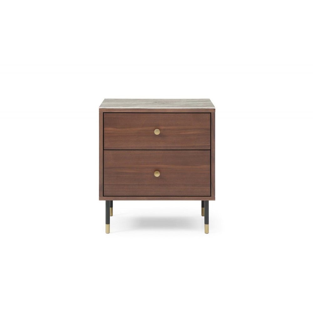 Product photograph of Twenty10 Designs Willow Tobacco Walnut Bedside Table from Olivia's.