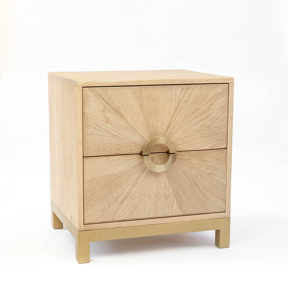 Product photograph of Olivia S Easton Sunburst Bedside Table from Olivia's.