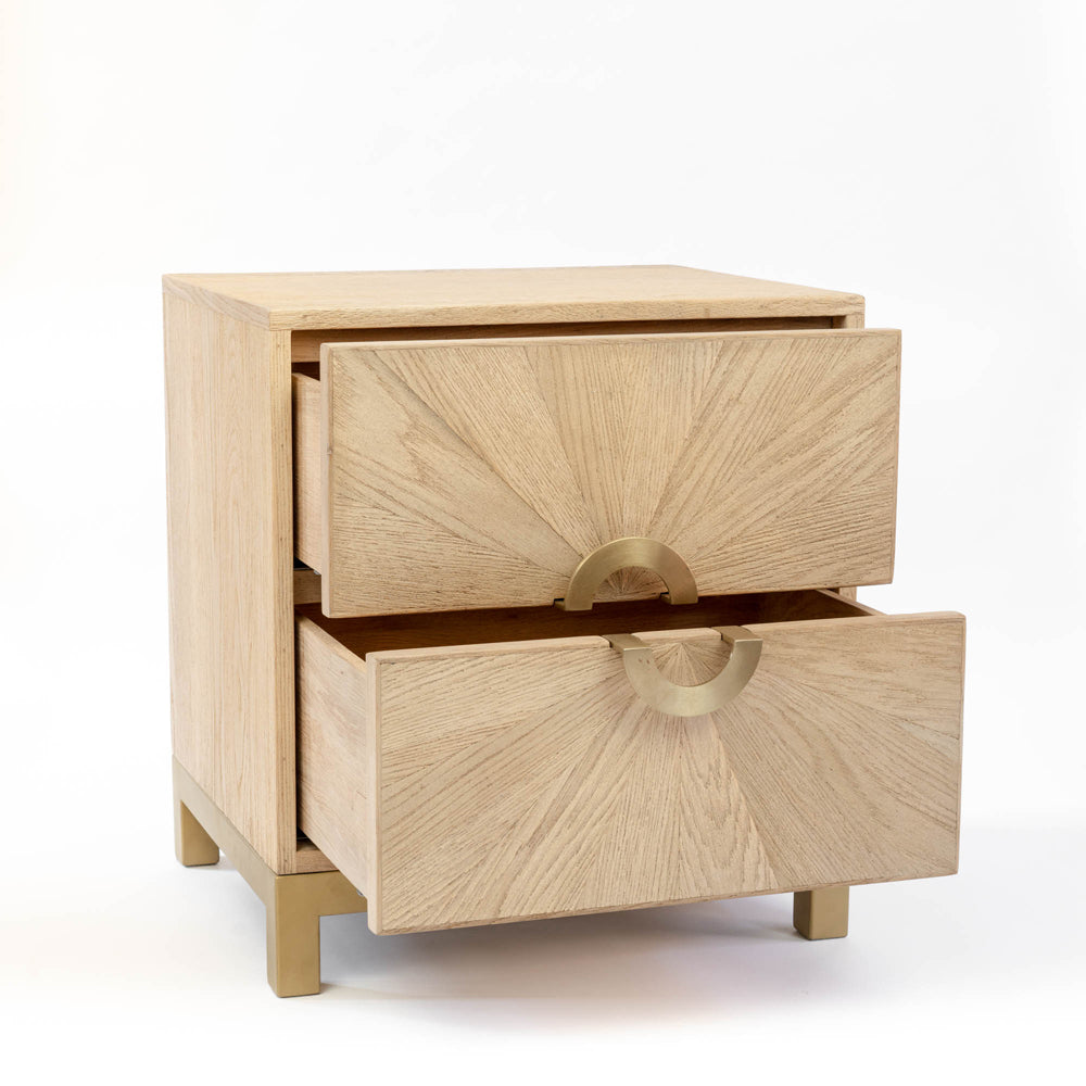 Product photograph of Di Designs Easton Sunburst Bedside Table from Olivia's.