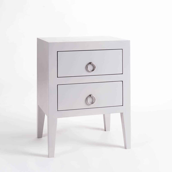 Product photograph of Olivia S Cheriton Bedside Table In White from Olivia's.