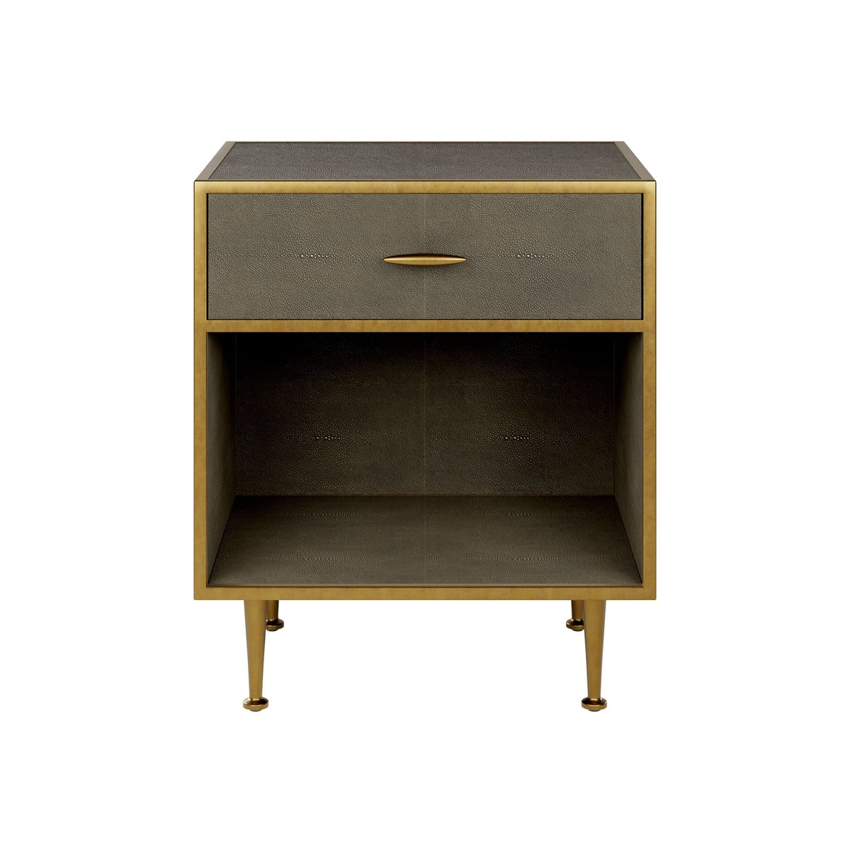 Product photograph of Olivia S Hampton Grey Bedside Table from Olivia's