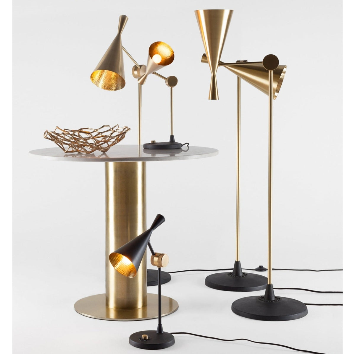 Product photograph of Tom Dixon Beat Table Lamp Black Black from Olivia's.