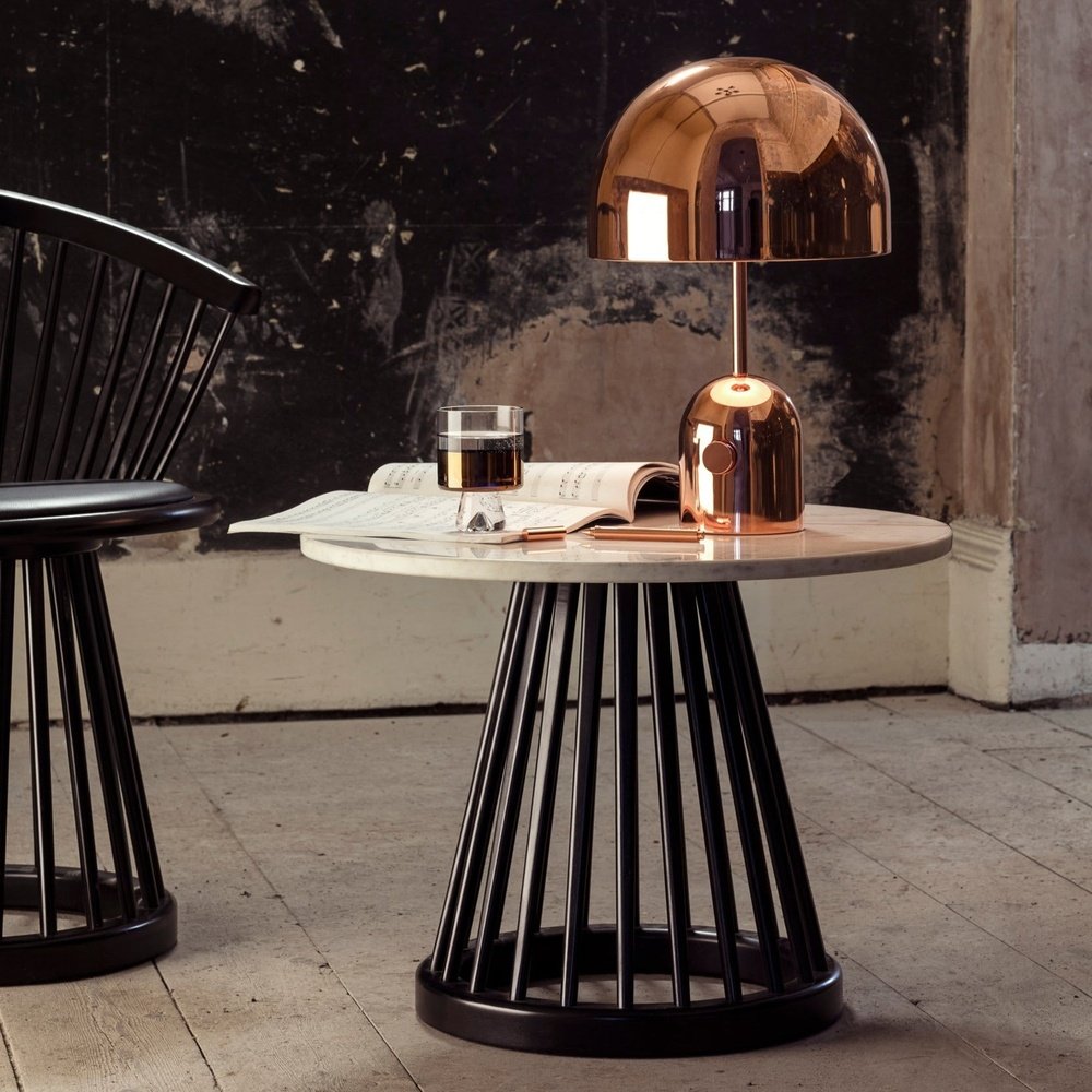 Product photograph of Tom Dixon Fan Dining Chair Black Black Birch from Olivia's.
