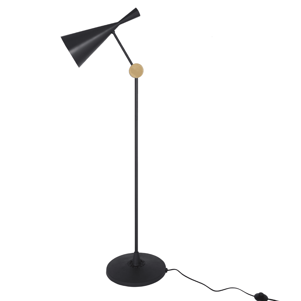 Product photograph of Tom Dixon Beat Floor Lamp Black Black from Olivia's