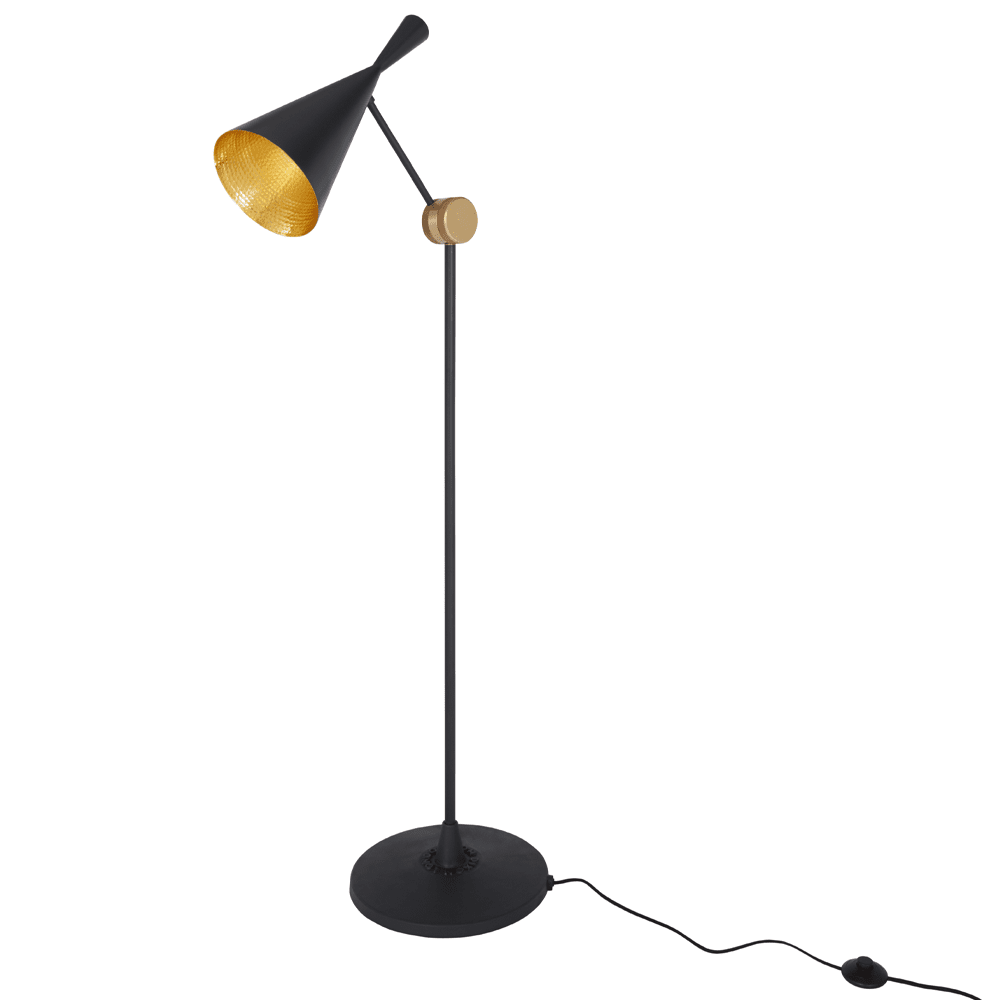 Product photograph of Tom Dixon Beat Floor Lamp Black Black from Olivia's.