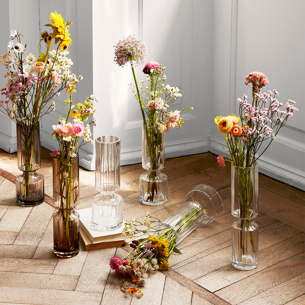 Product photograph of Broste Copenhagen Hyacint Clear Vase Medium from Olivia's.