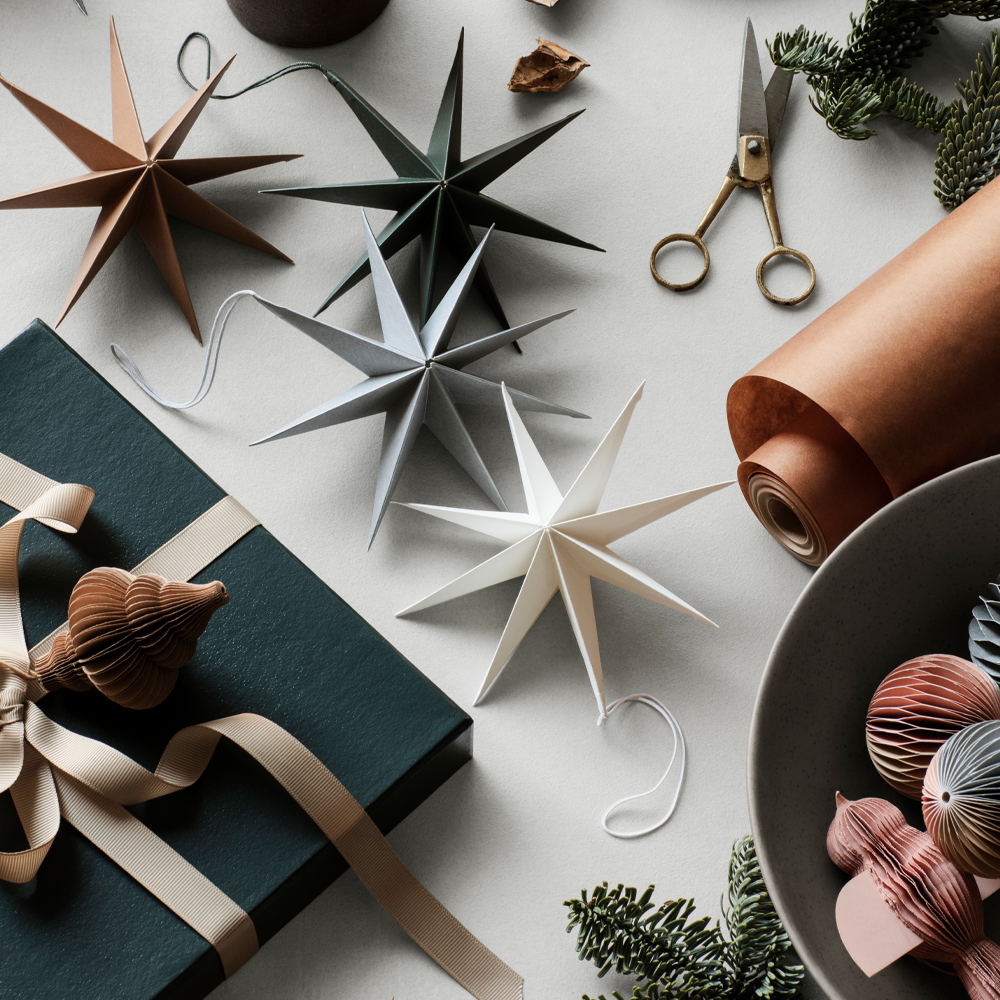 Product photograph of Broste Copenhagen Christmas Star Deko Natural Brown from Olivia's.