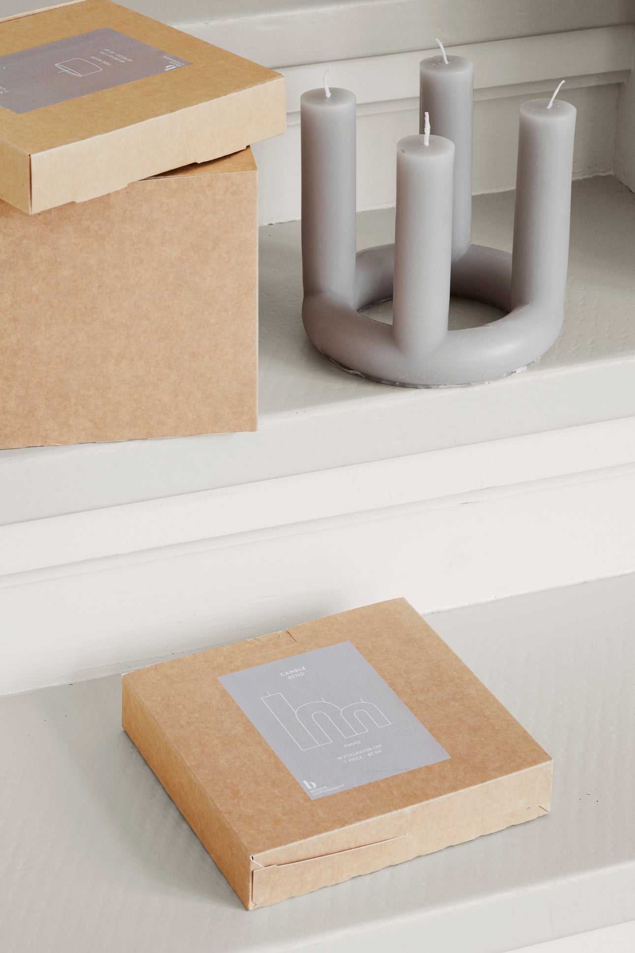 Product photograph of Broste Copenhagen Lucia Candle Rainy Day from Olivia's.