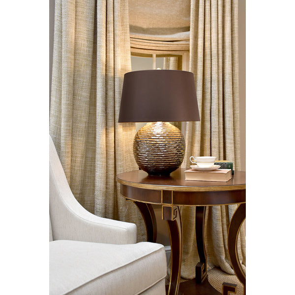 Product photograph of Elstead Caesar 1 Light Table Lamp Gold from Olivia's.