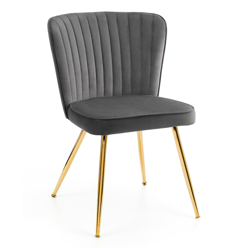 Product photograph of Olivia S Set Of 2 Carmen Dining Chairs In Grey from Olivia's.