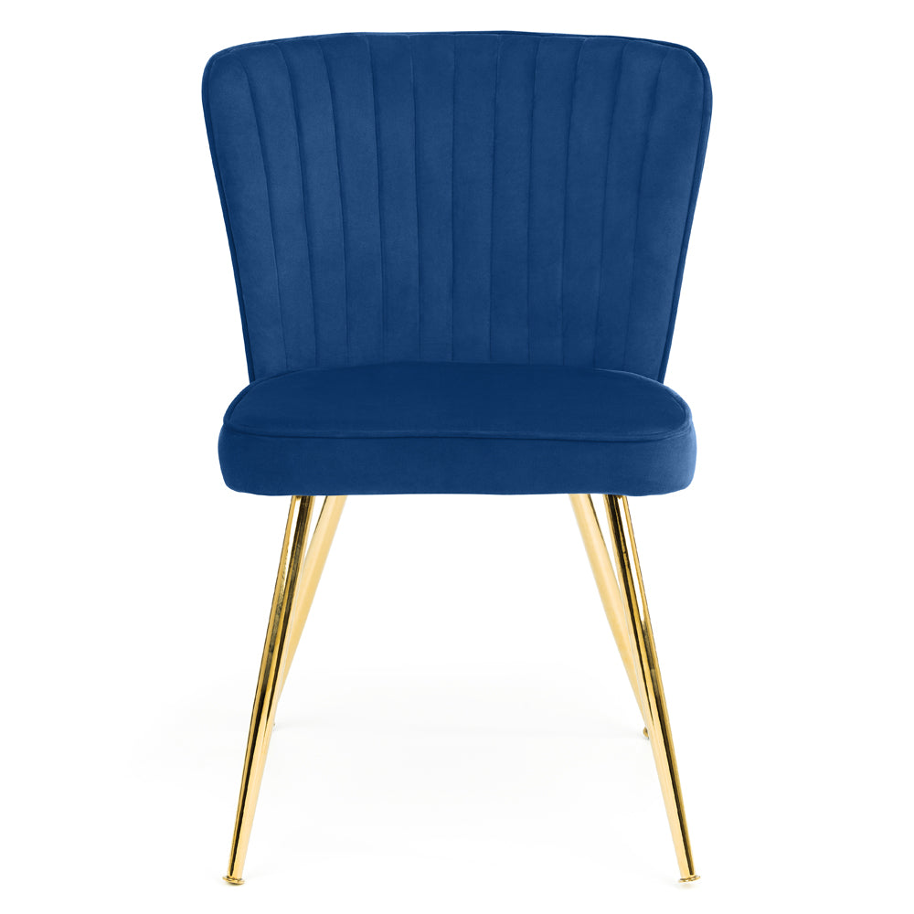 Product photograph of Olivia S Set Of 2 Carmen Dining Chairs In Blue from Olivia's.