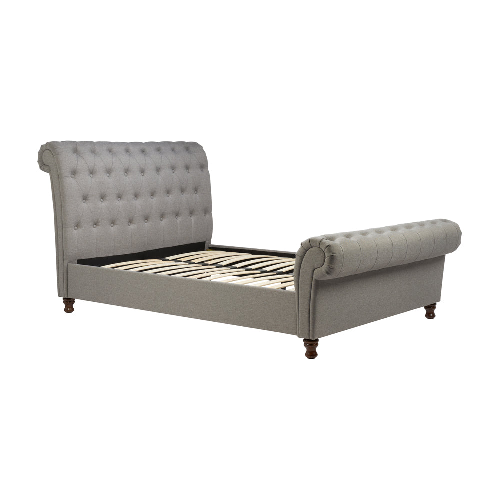 Product photograph of Olivia S Caspian Bed In Grey Double from Olivia's