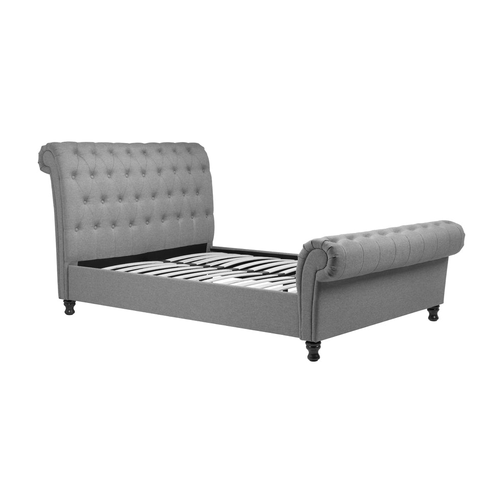 Product photograph of Olivia S Caspian Bed In Grey Double from Olivia's.