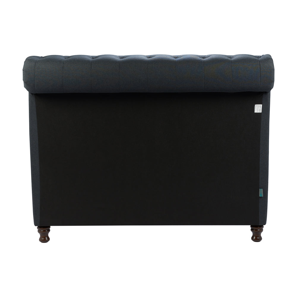 Product photograph of Olivia S Caspian Side Opening Ottoman Bed In Charcoal Super Kingsize from Olivia's.