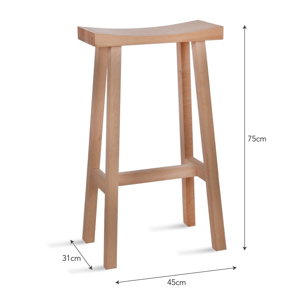 Product photograph of Garden Trading Clockhouse Bar Stool - Natural from Olivia's.