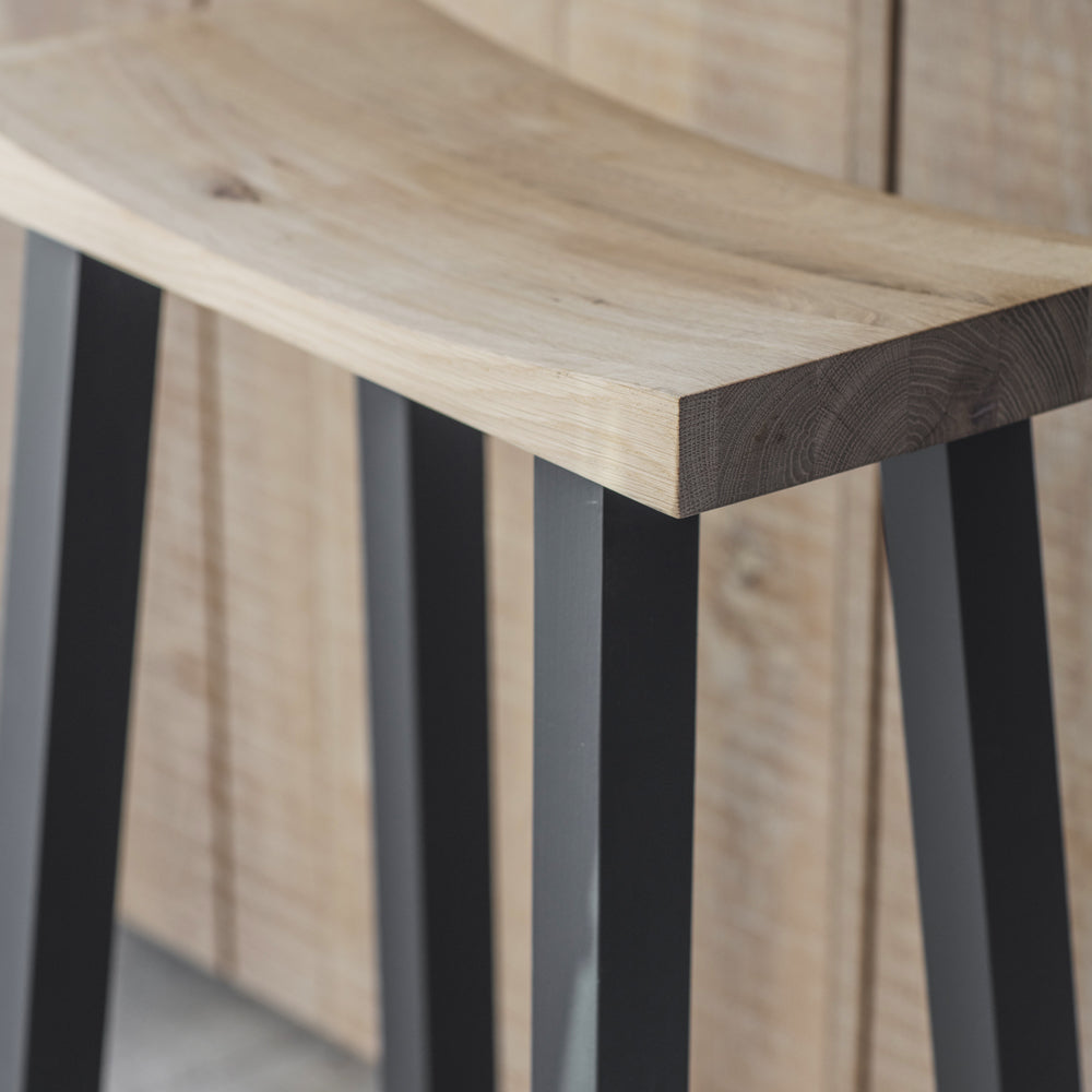 Product photograph of Garden Trading Tall Clockhouse Stool With Carbon Legs In Oak Beech from Olivia's.