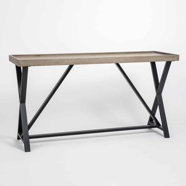 Product photograph of Di Designs Pershore Console Table - Aged Oak from Olivia's.