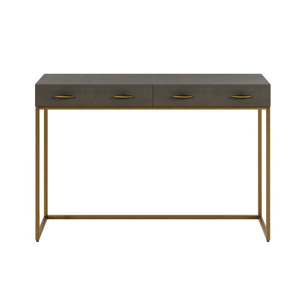 Product photograph of Di Designs Hampton Console Table - Grey Shagreen from Olivia's