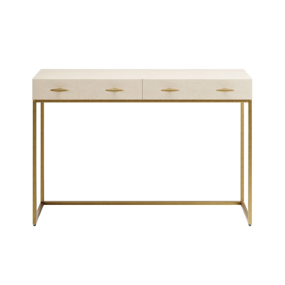 DI Designs Hampton Console Table - Ivory Shagreen