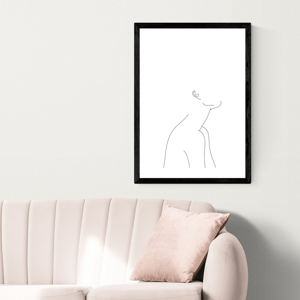 Product photograph of Zina By The Colour Study - A2 Black Framed Art Print from Olivia's.