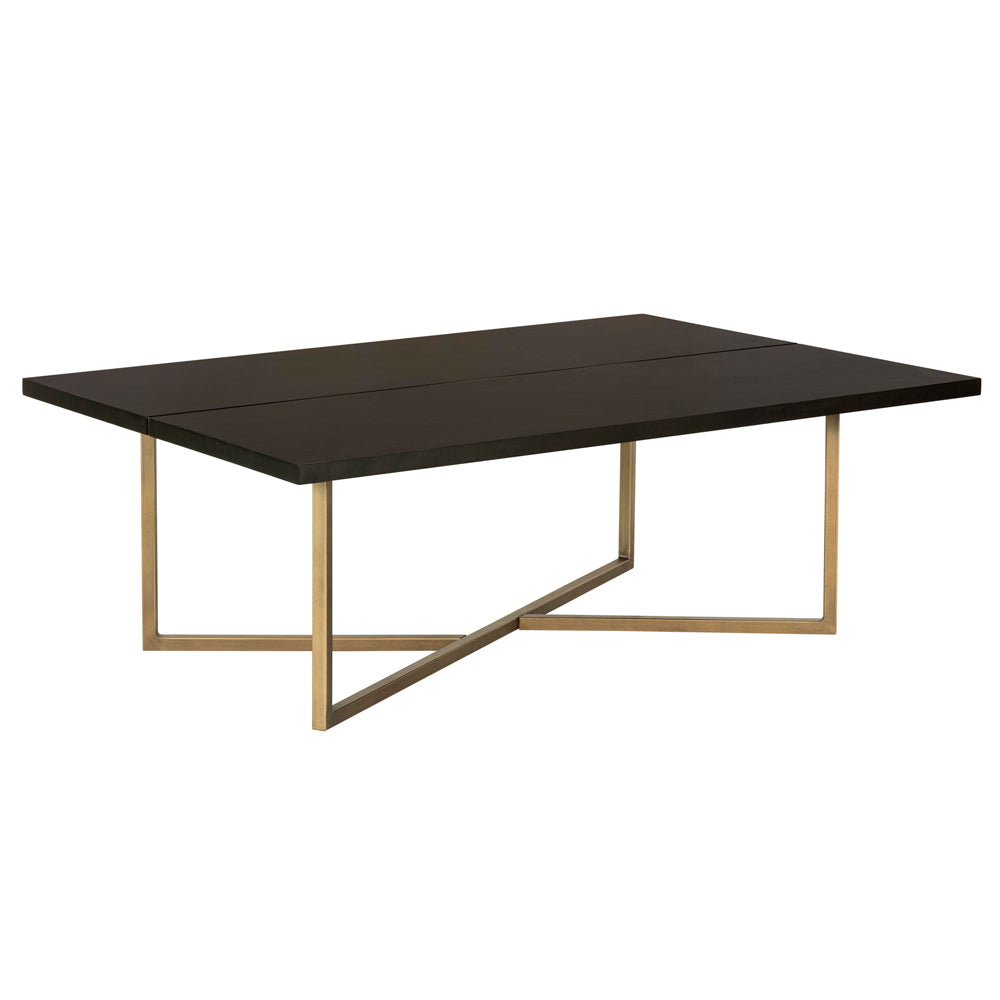 Product photograph of Olivia S Overbury Chocolate Brown Coffee Table from Olivia's.