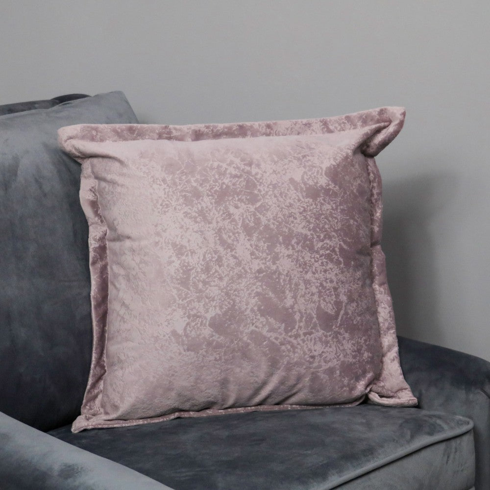Product photograph of Native Home Pink Crushed Velvet Cushion Cover from Olivia's
