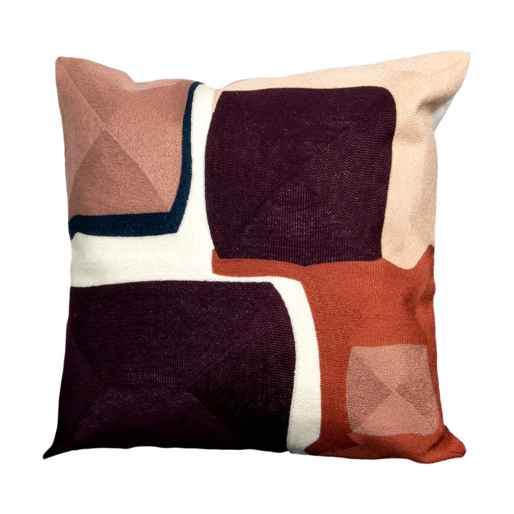 Product photograph of Native Home Purple Abstract Boho Cushion Cover from Olivia's