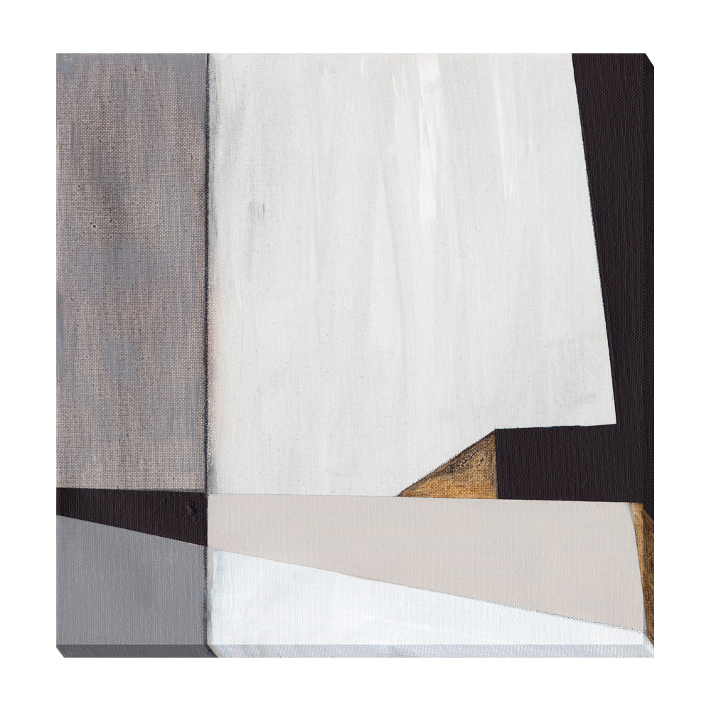 Product photograph of Olivia S Neutral Geometrics Ii - Wrapped Canvas - 93x93cm from Olivia's