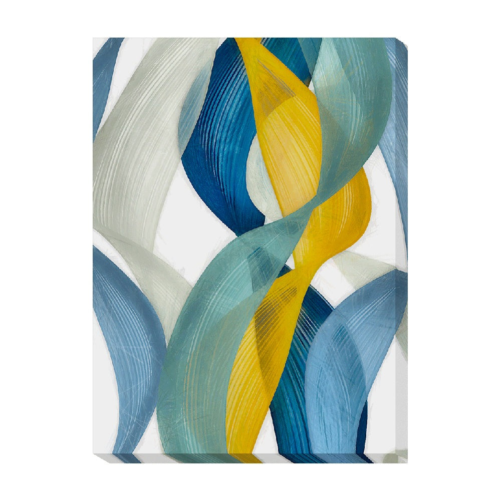Product photograph of Olivia S Vertical Bands Ii - Wrapped Canvas - 90x69cm from Olivia's