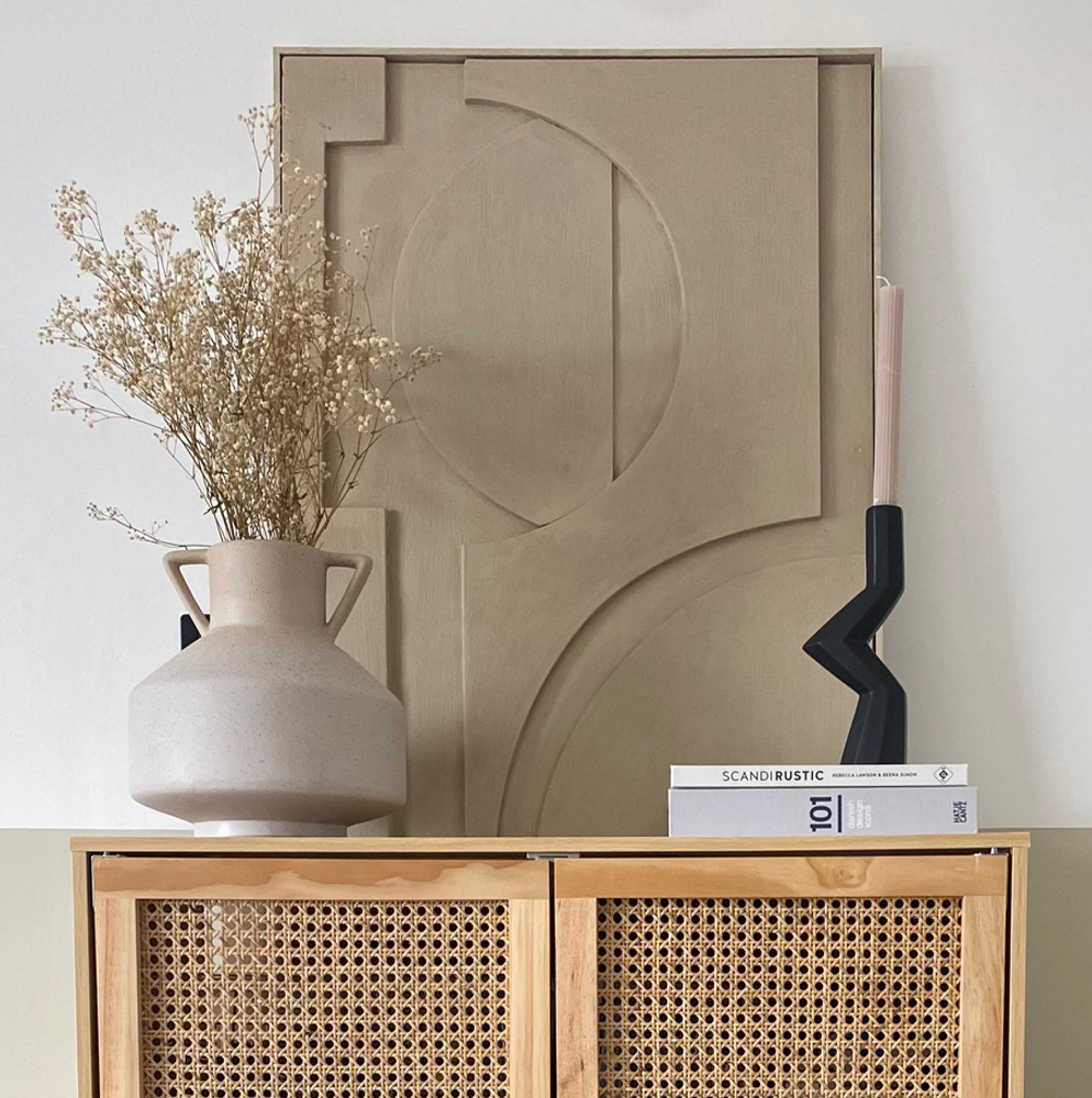 Product photograph of Gallery Interiors Ruskin Vasari Relief Wall Art Natural from Olivia's.