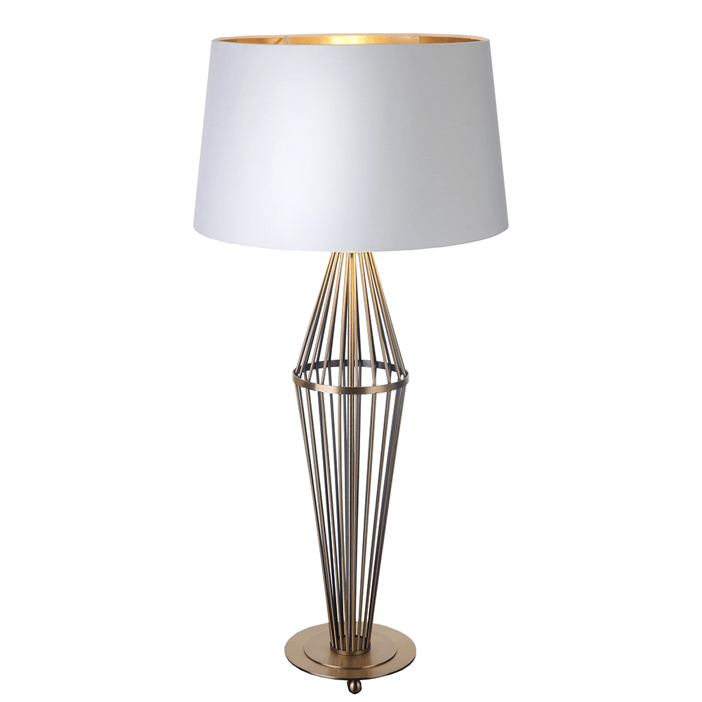 Product photograph of Rv Astley Macy Table Lamp Antique Brass from Olivia's