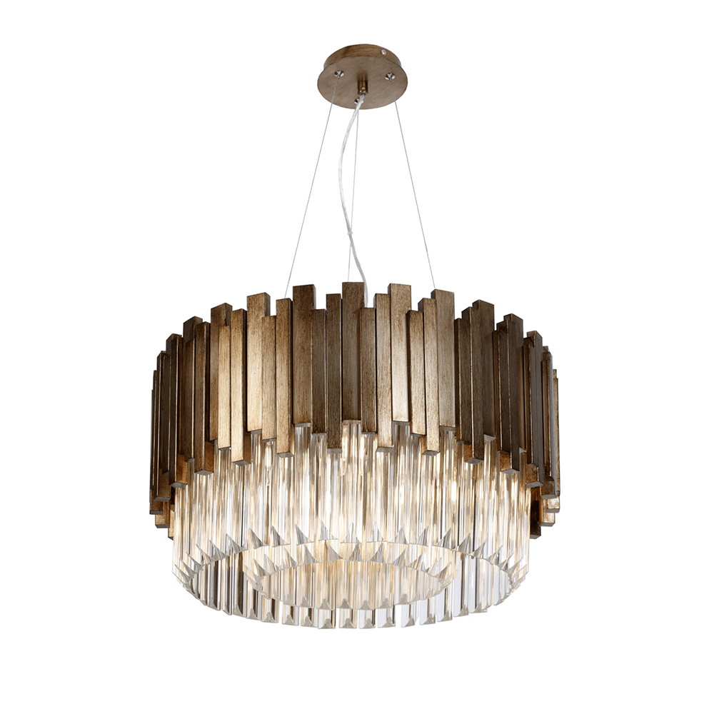 Product photograph of Rv Astley Maive Glass Gold Tier Ceiling Light from Olivia's