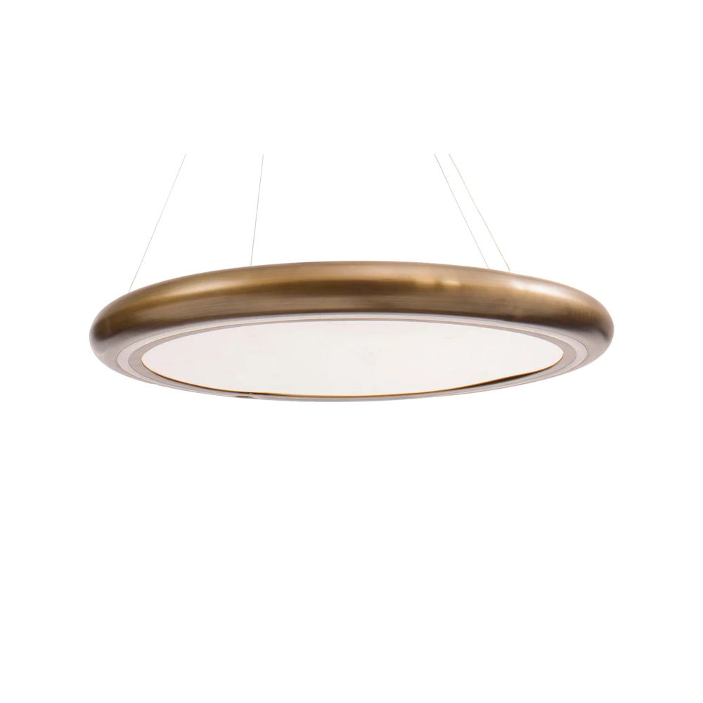 Product photograph of Libra Calm Neutral Collection - Large Ring Statement Chandelier Gold from Olivia's