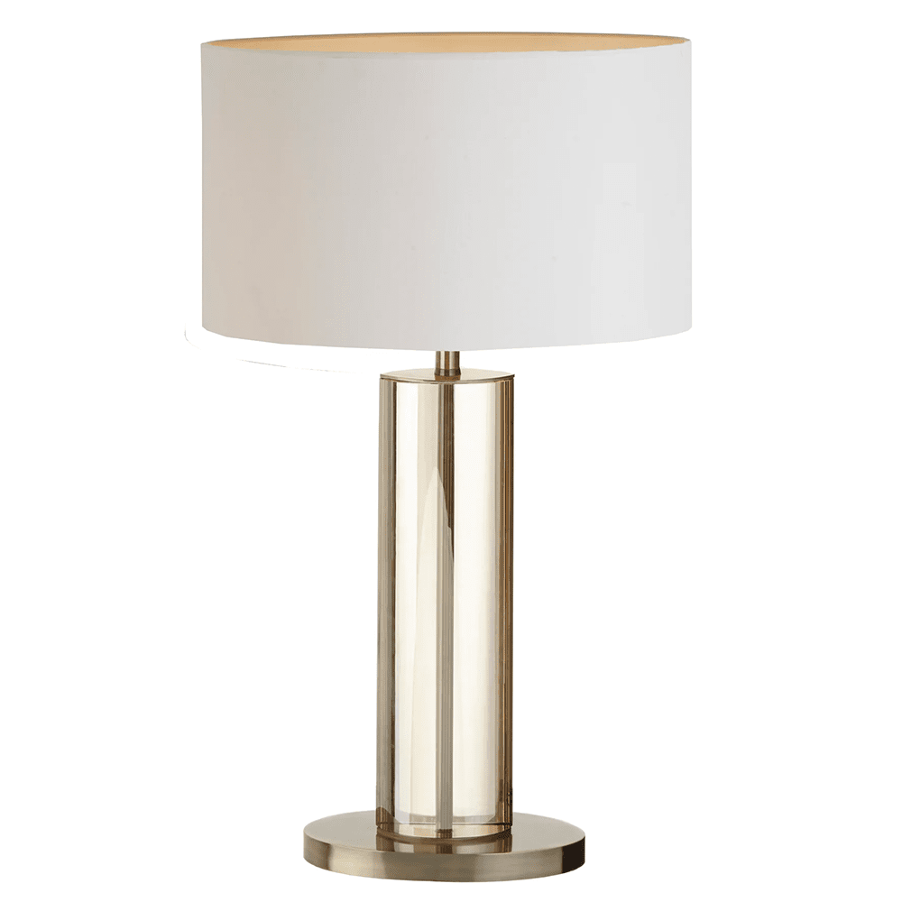 Product photograph of Rv Astley Lisle Tall Table Lamp Cognac And Antique Brass Finish from Olivia's