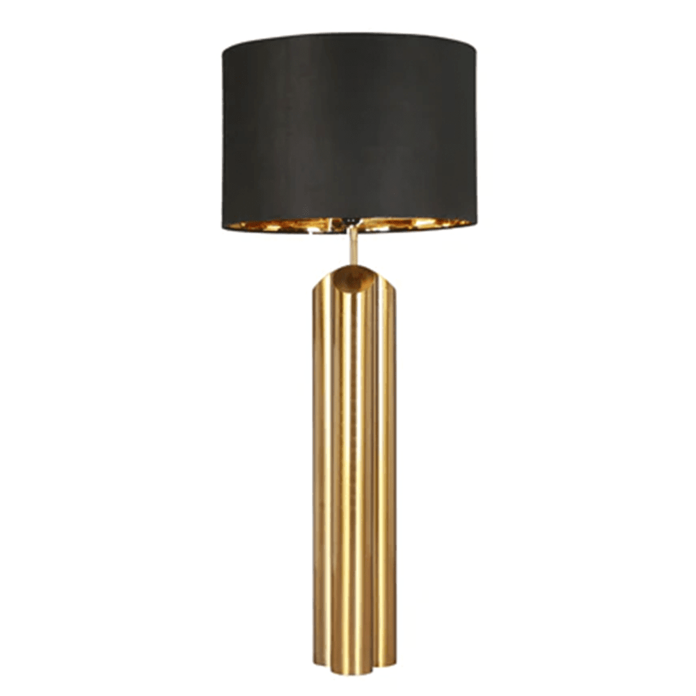 Product photograph of Liang Eimil Obelisk Brushed Brass Table Lamp from Olivia's