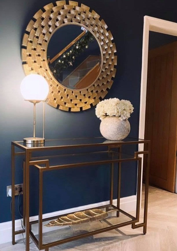 Product photograph of Andrew Martin Architect Console Table from Olivia's.