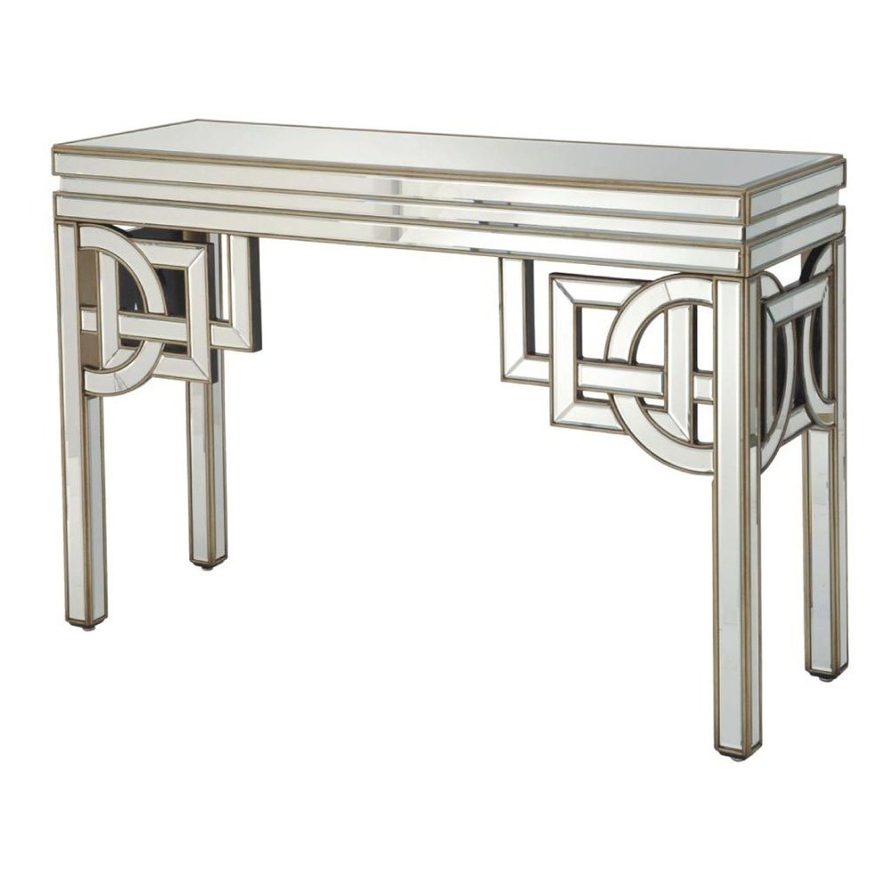 Product photograph of Libra Luxurious Glamour Collection - Claridge Deco Mirrored Console Table from Olivia's