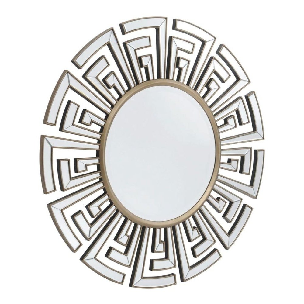 Libra Claridge Deco Round Mirror